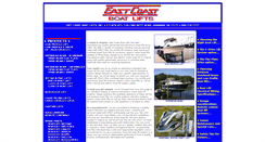 Desktop Screenshot of eastcoastboatlifts.com
