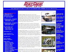 Tablet Screenshot of eastcoastboatlifts.com